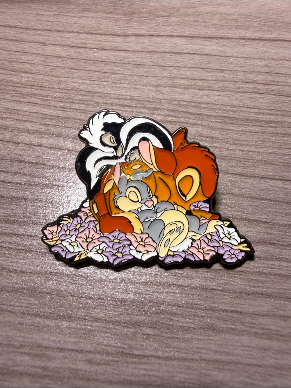 Disney Pins Flower, Bambi, and Thumper Sleeping